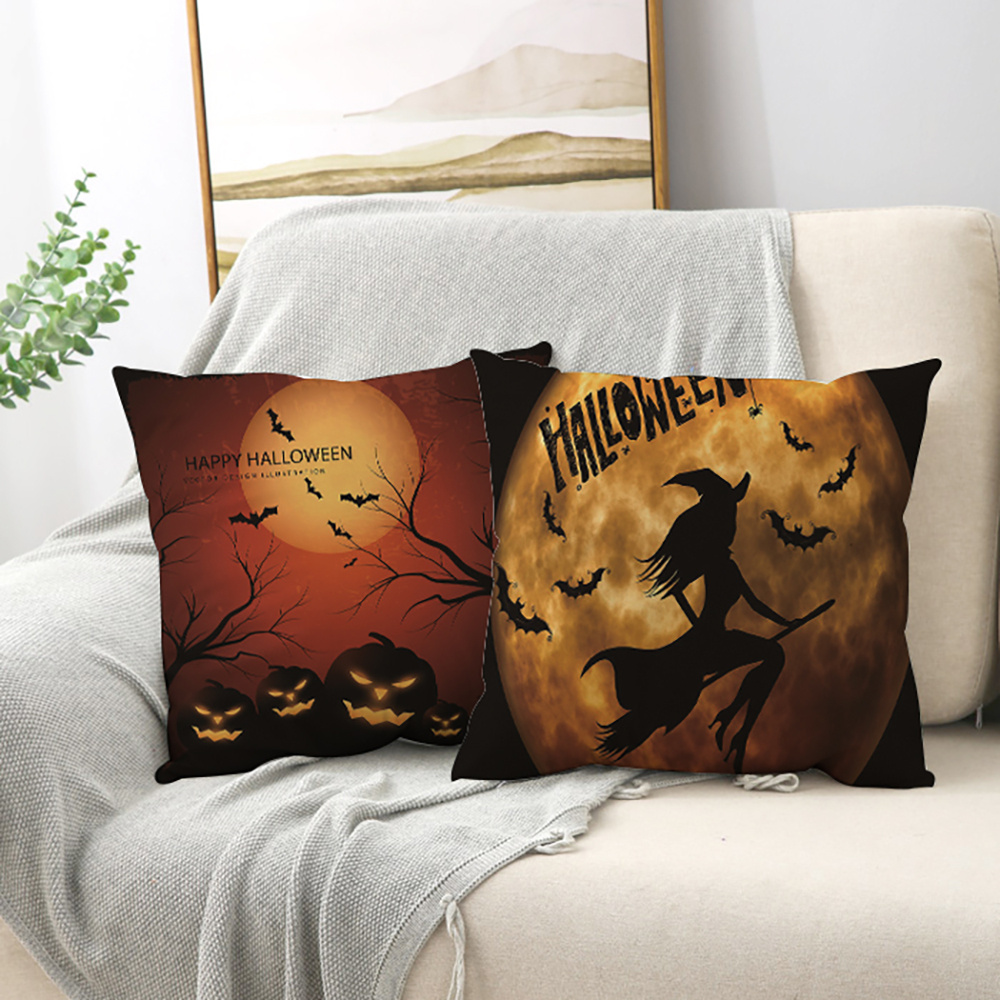 Big Pillows for Bed Cats and Pumpkins Pillow Cushion Case Halloween Fall  Decor Throw Pillows Outdoor Decorative Square Pillow Cushion Case for Home