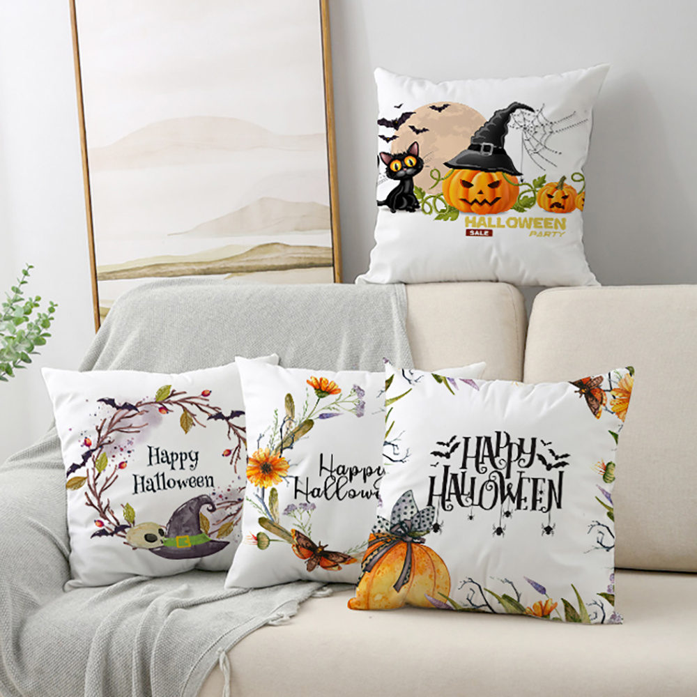 2 Trick or treat 2024 hallow pillows