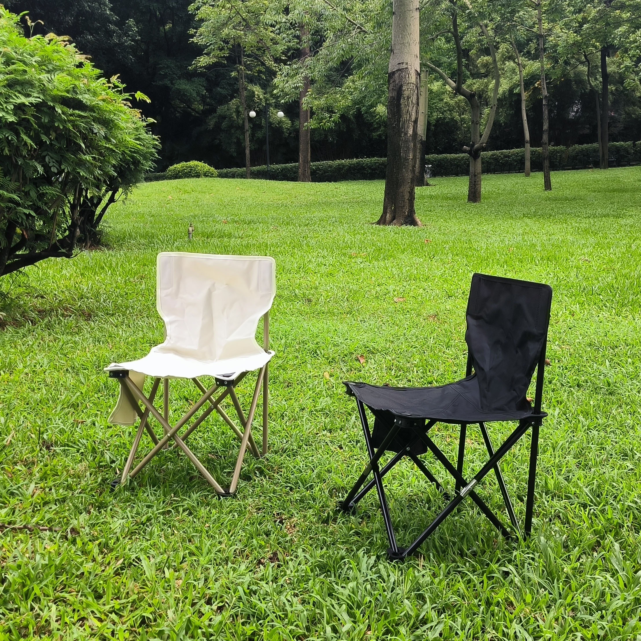 1pc Portable Folding Chairs, Heavy Duty Lawn Chair Indoor And Outdoor Chair  For Gaming, Camping, Hiking Beach, Fishing