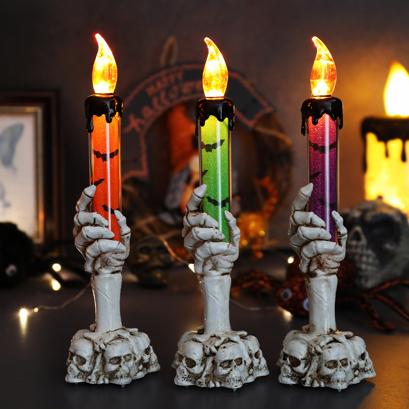 Skull Hand Candle Holder Gothic Halloween - Temu