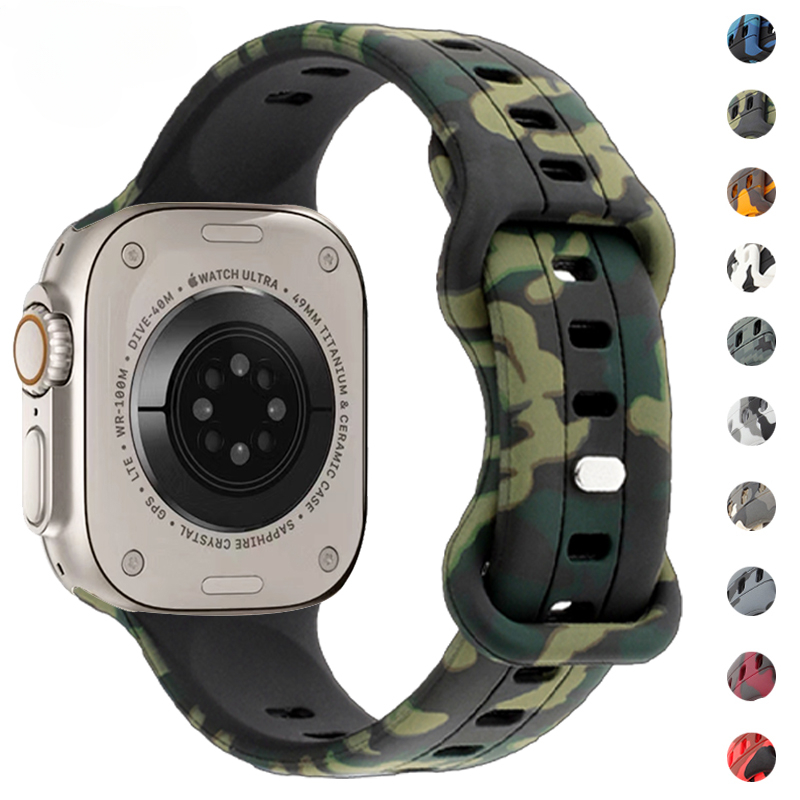  Rugged Nylon Band Compatible with Apple Watch Ultra Band 49mm  45mm 44mm 42mm for Men, Military Tactical Sport Strap Adjustable  Replacement Wide Wristbands for iWatch Ultra Series 8 7 6 5