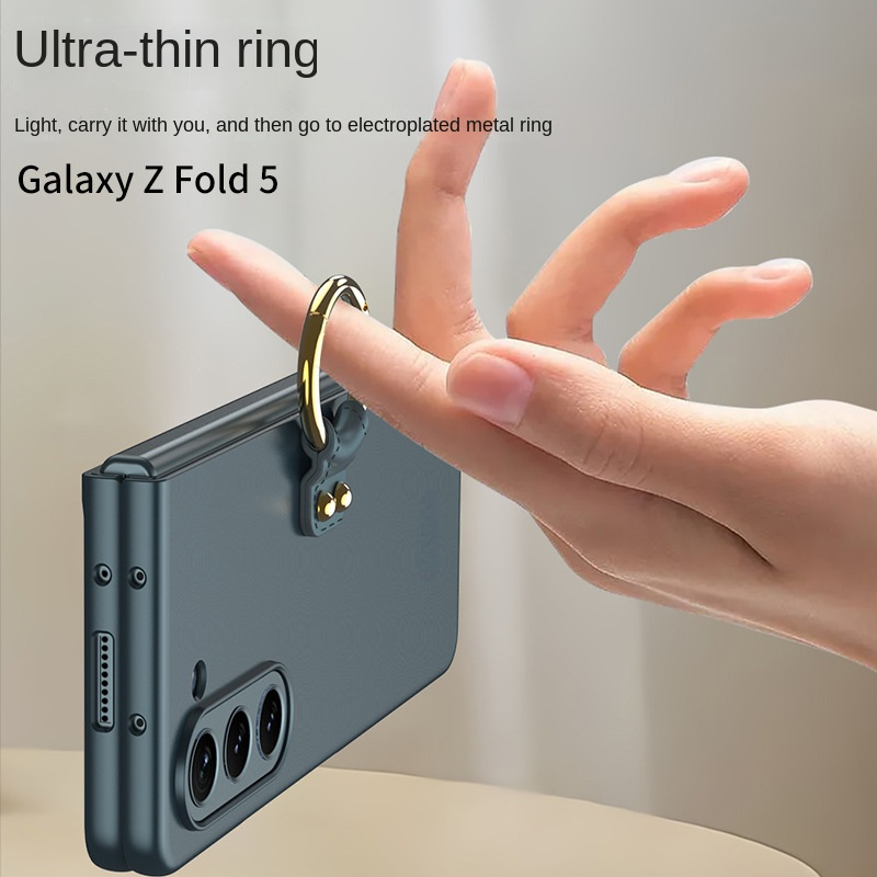 Galaxy Z Fold 5 Funda Teléfono Soporte Anillo Metal - Temu Chile