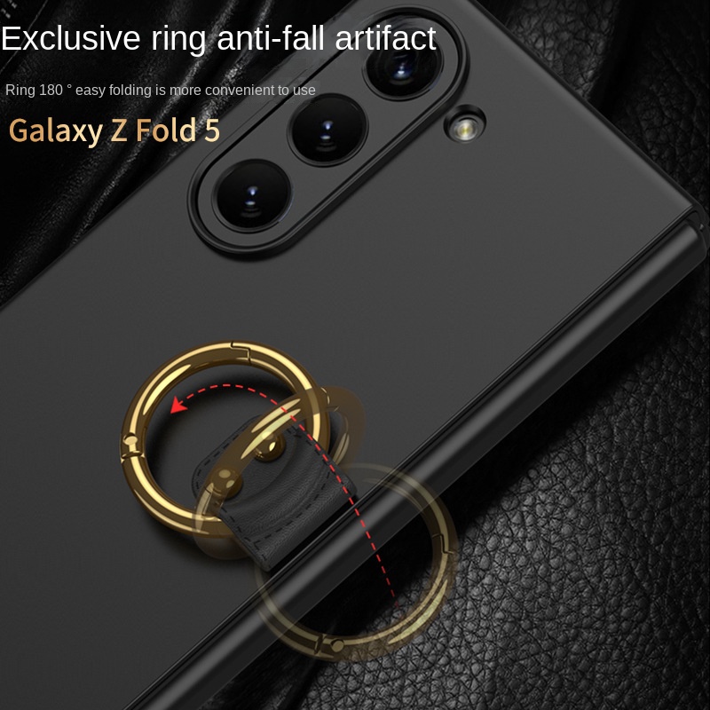 Funda de anillo de Metal antigolpes para Samsung Galaxy Z Fold 5