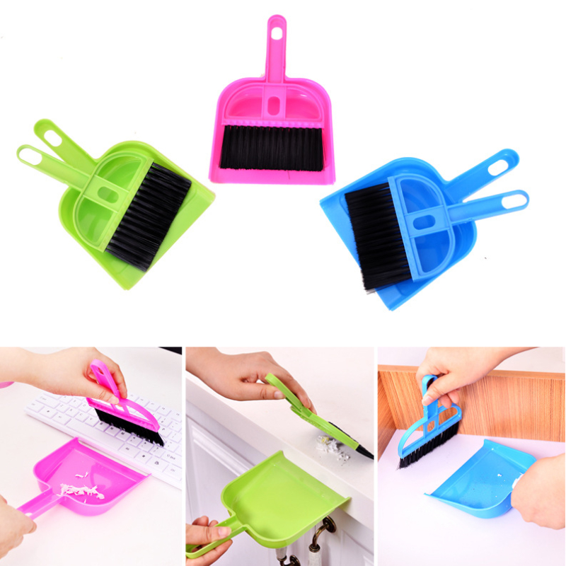 Fordable Sweeper Broom Dustpan Set