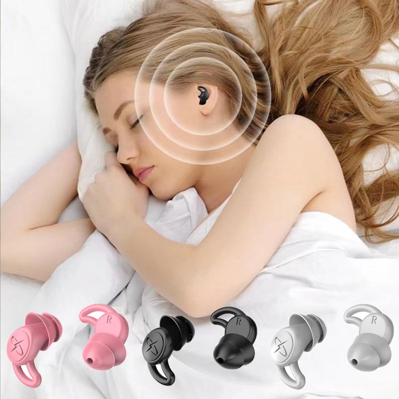 Tapones para los oídos de silicona para dormir, tapones para los