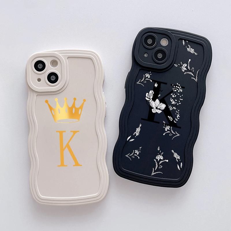 Letter K Graphic Luxury Phone Case Iphone 11 14 13 12 Pro Temu