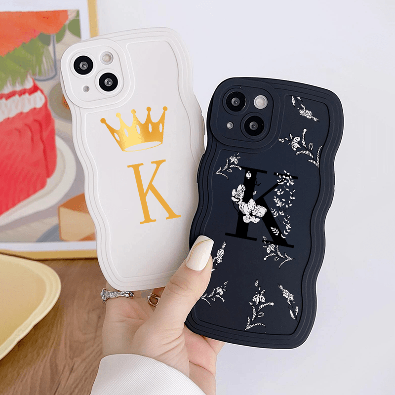 Letter K Graphic Luxury Phone Case Iphone 11 14 13 12 Pro Temu