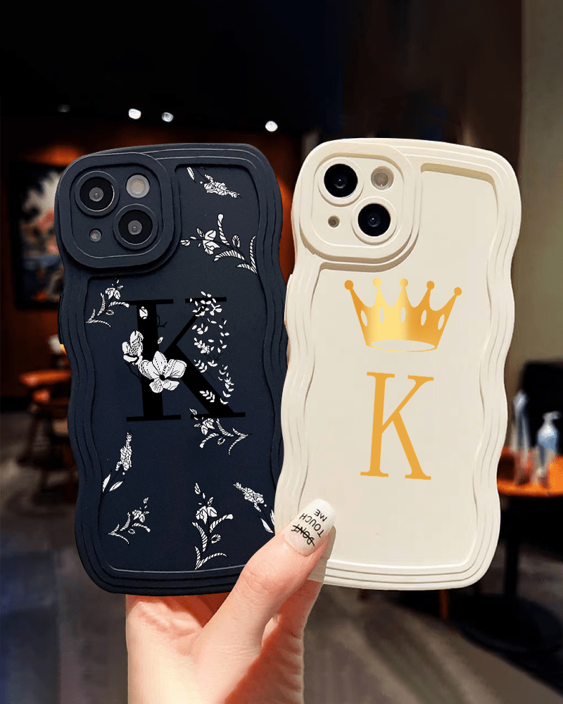 Letter K Graphic Luxury Phone Case Iphone 11 14 13 12 Pro Temu