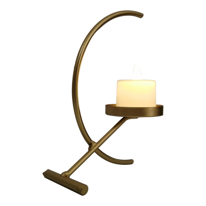 Simple Candle Holder Brass