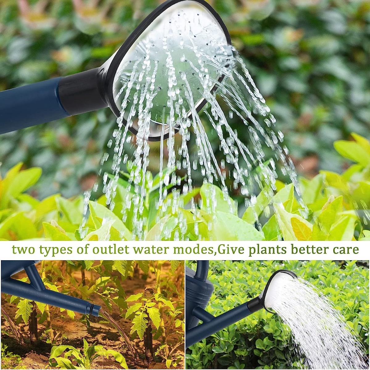 1pc watering can for indoor plants garden watering cans for outdoor plant house flower modern large long spout with sprinkler head 1 gallon