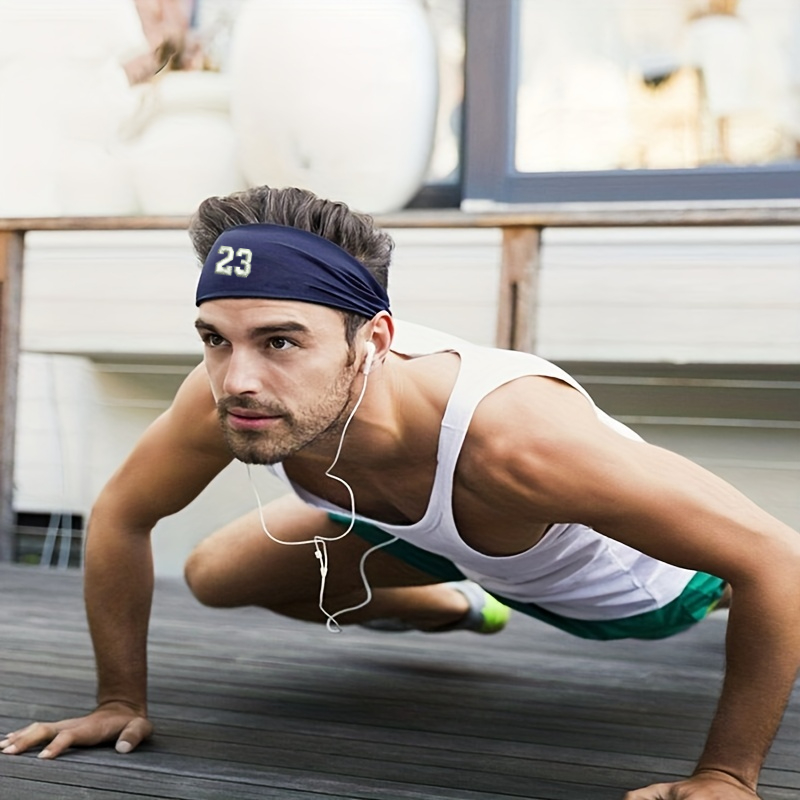 Bandeau de course antidérapant pour entraînement - Bandeau de sport  réglable - Évacuation de la transpiration