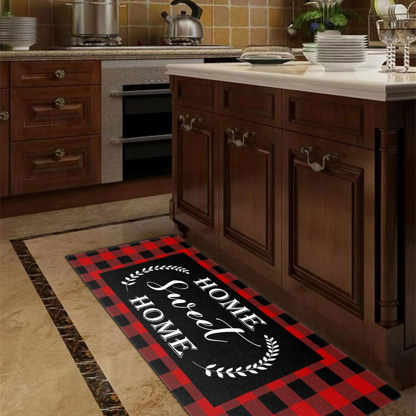 Kitchen Utensils Printing Floor Mat Home Kitchen Non slip - Temu