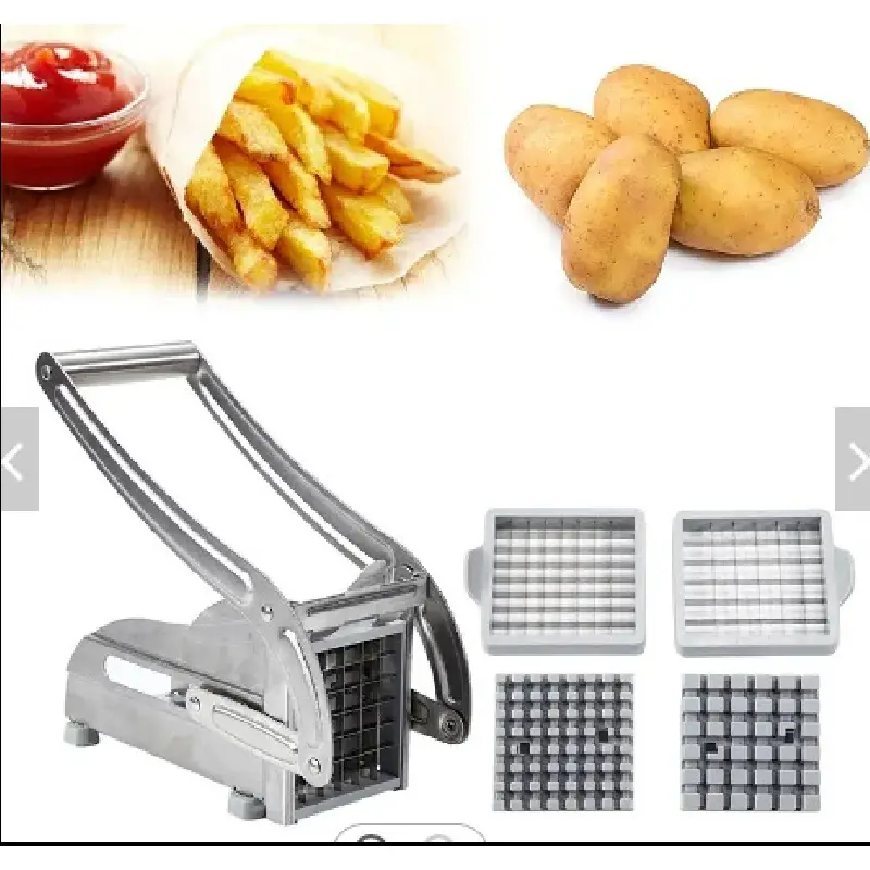 Potato Cutter, Potato Chipper, Stainless Steel Household Potato