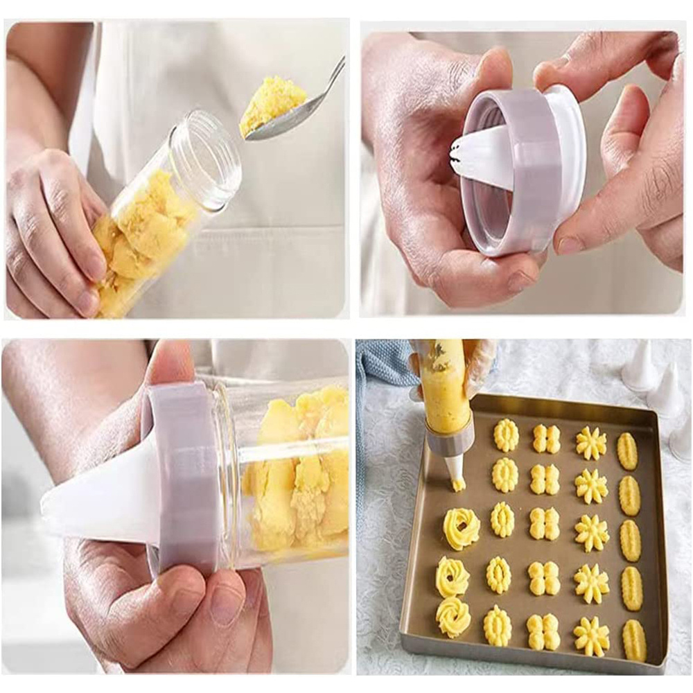 Gadgets de cuisine Pistolet à crème Accessoires de cuisson DIY Pâtisserie  Seringue Extrudeuse Buses de pâtisserie en plastique