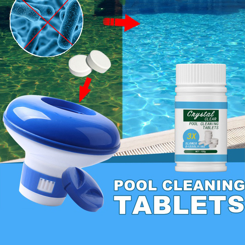 Tablette de nettoyage effervescente pour piscine stérilisation nettoyage  multi-effets décontamination qualité l'eau