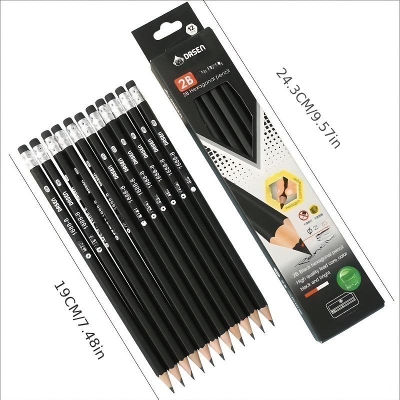 Lot de 30 crayons HB - Antidérapants - Avec gomme - Pour écrire, examen,  dessin et esquisse : : Fournitures de bureau