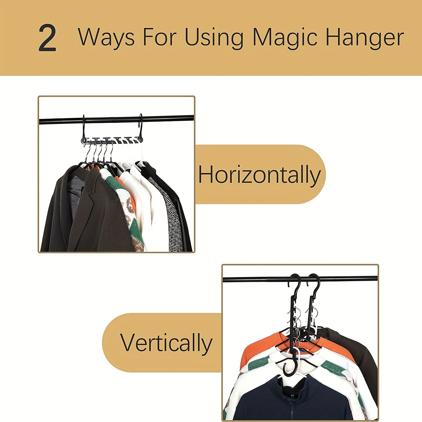 Space Saving Hangers Black Heavy Duty Plastic Closet Hangers - Temu