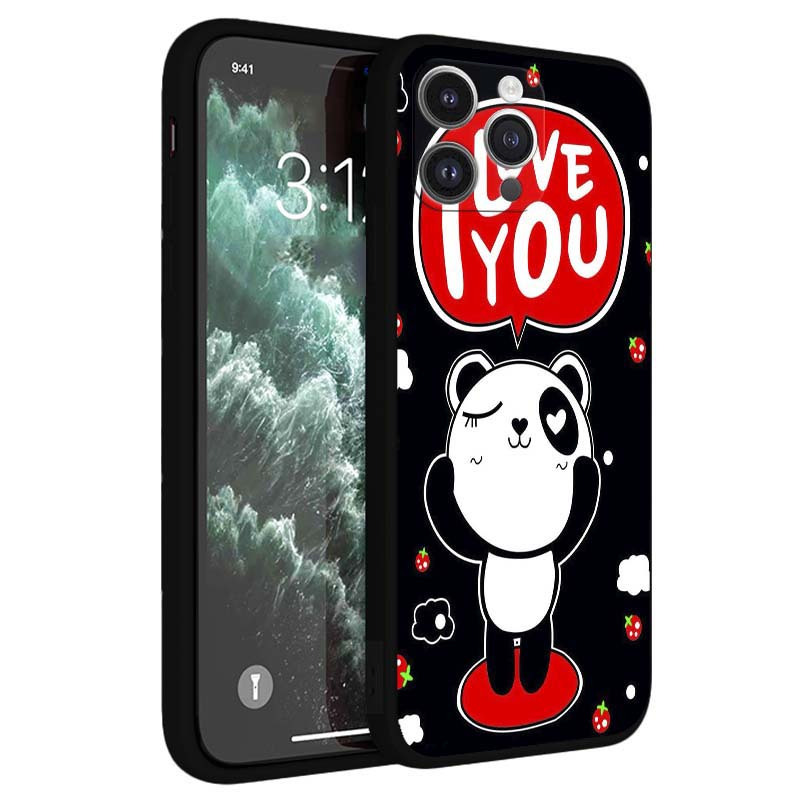 Love Panda Strawberry Tpu Anti fall Soft Matte Protective - Temu Australia