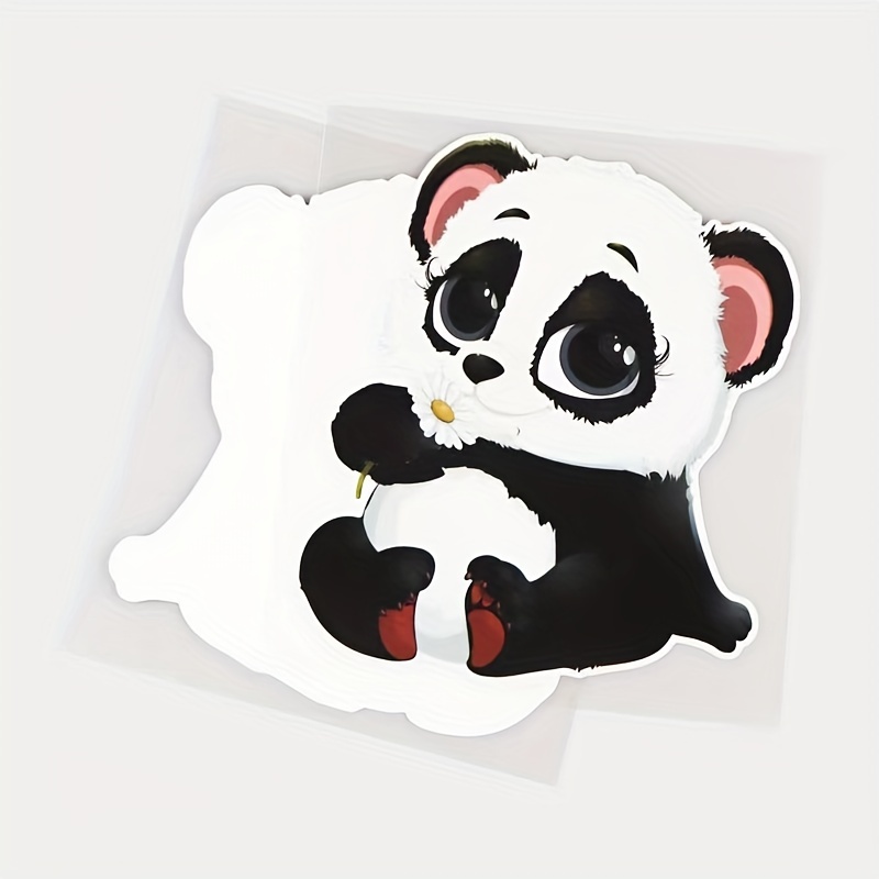 Adesivo Para Carro Desenhos animados grandes da panda da cara