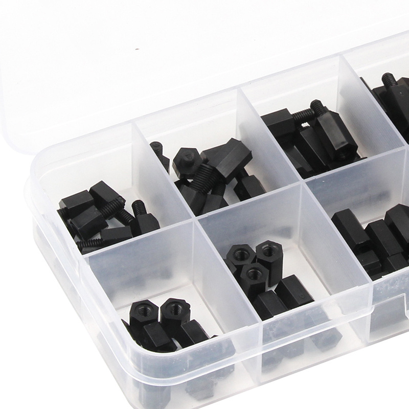 180pcs M3 Nylon Hex Spacers Screw Nut Stand-Off Assortment for Electronics  Computers PCB Board DIY with Plastic Box Black : : Tools & Home  Improvement