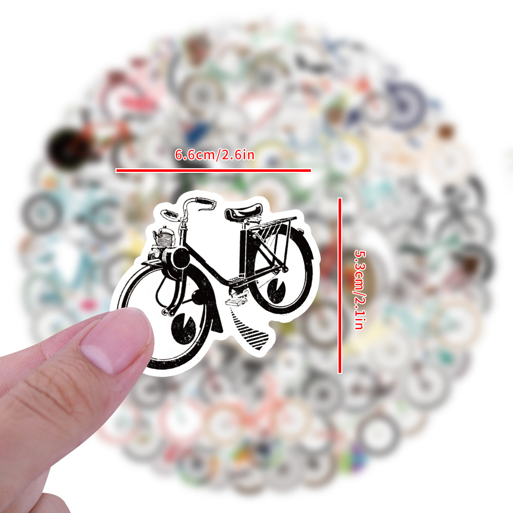 100 Pegatinas Bonitas Dibujos Animados Bicicleta Pegatinas - Temu