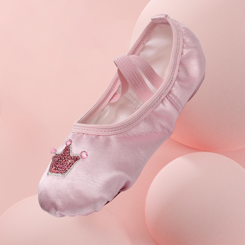 Acheter Chaussures de Ballet en toile à semelle souple pour filles,  pantoufles de danse, chaussures de ballerine pour enfants, chaussures de  danse pour femmes