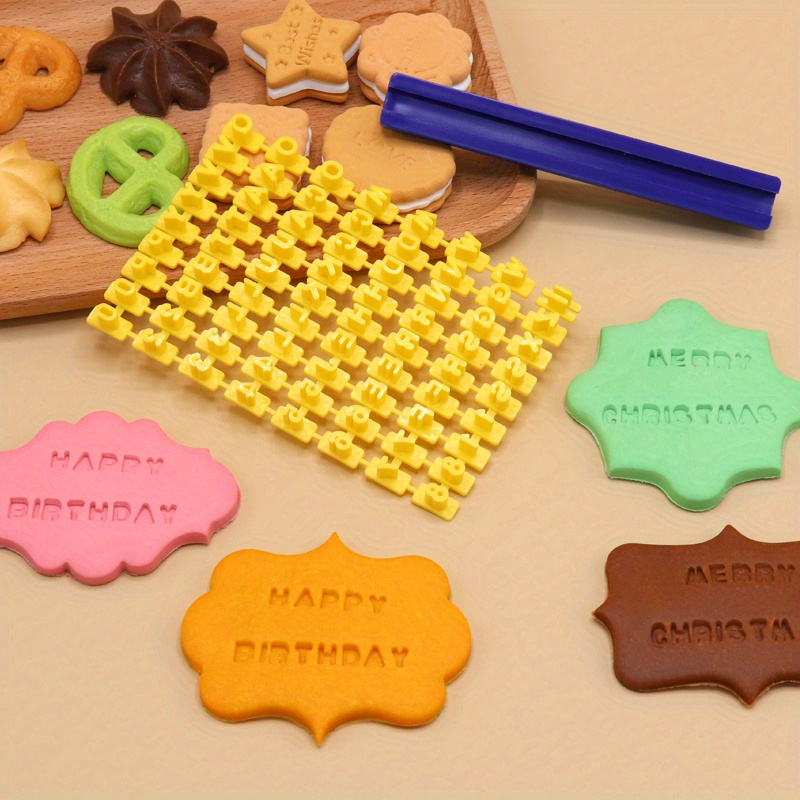 Moldes para estampar letras en las galletas