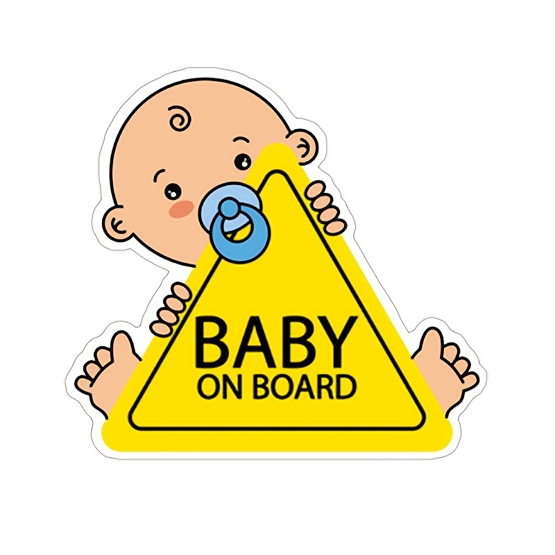 Acheter Autocollant réfléchissant bébé à bord, panneaux de voiture,  autocollant d'avertissement auto-adhésif pour conducteur