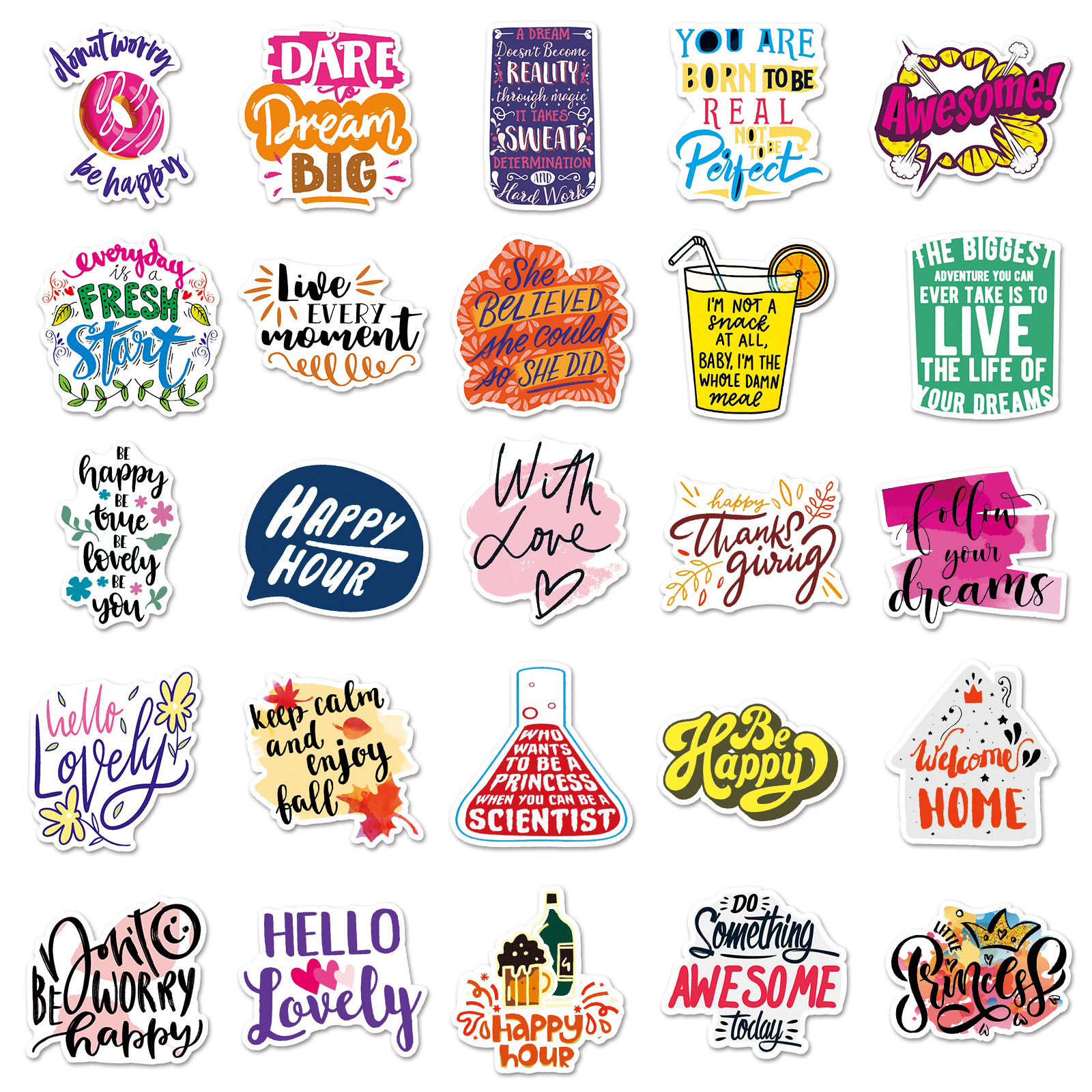 Cheer Motivational Slogans Stickers Cool Room Diy Waterproof - Temu