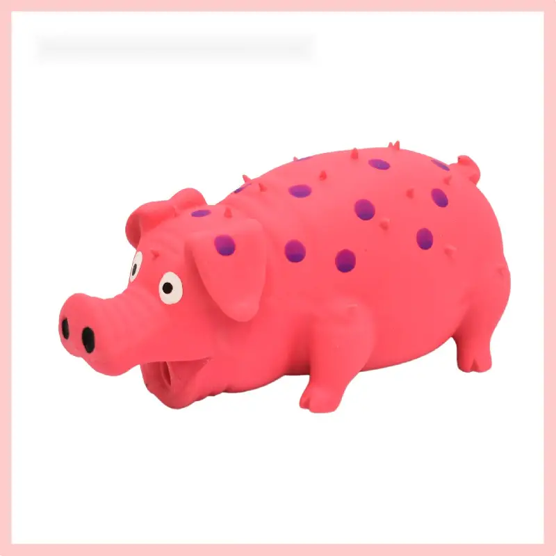 Pig Design Durable Dog Chew Latex Toys
