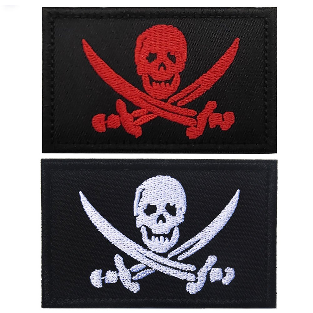 1PC Tactical Military Embroidered velcro patches backpack Applique Skull  Embroidered Badge Applicable to Backpacks Hat etc - AliExpress