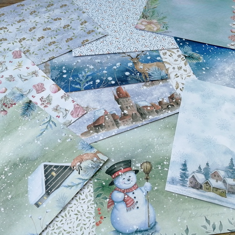 Winter Story Patterned Paper Scrapbooking Paper Pack Handmade Craft Paper  Craft Background Pad Single-side Printed