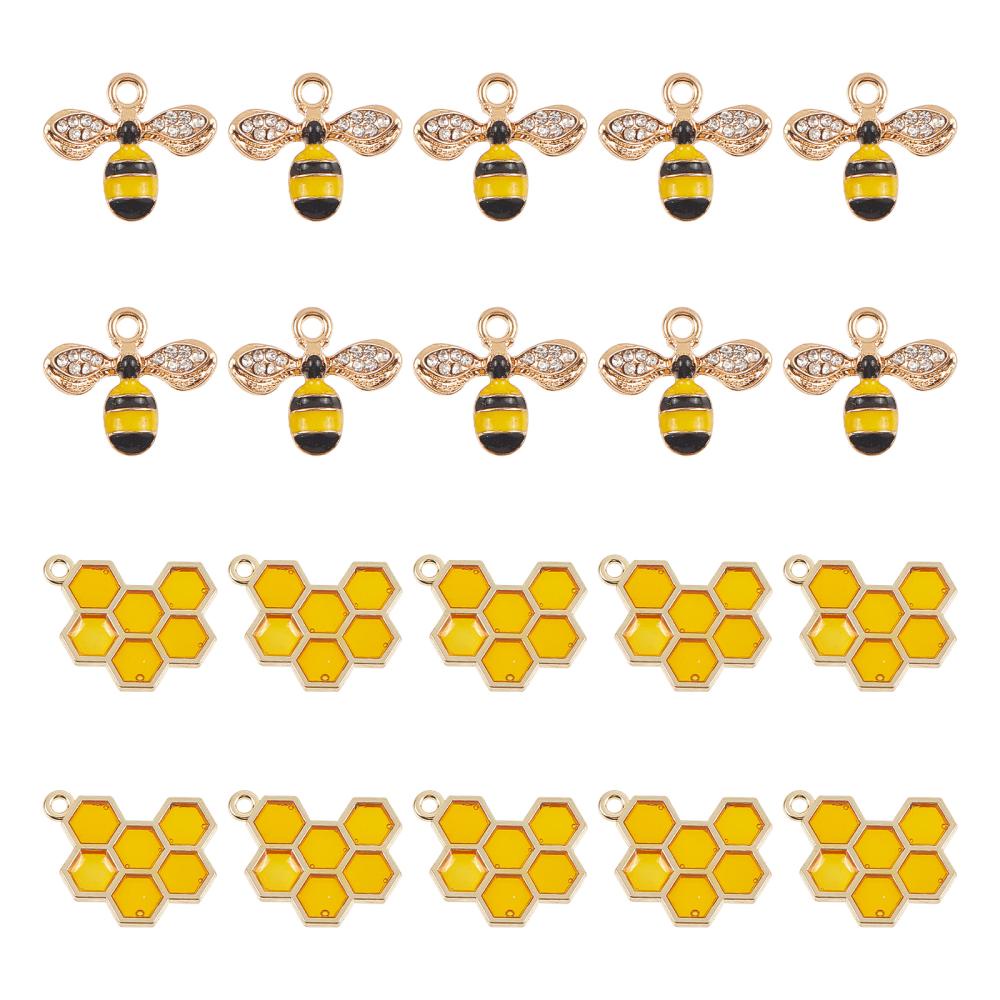 Brighten Up Your Kitchen With A Yellow Hexagon Honeycomb Bee - Temu