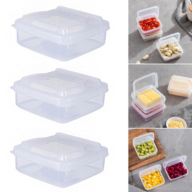 Plastic Refrigerator Storage Box Cheese Container Butter - Temu