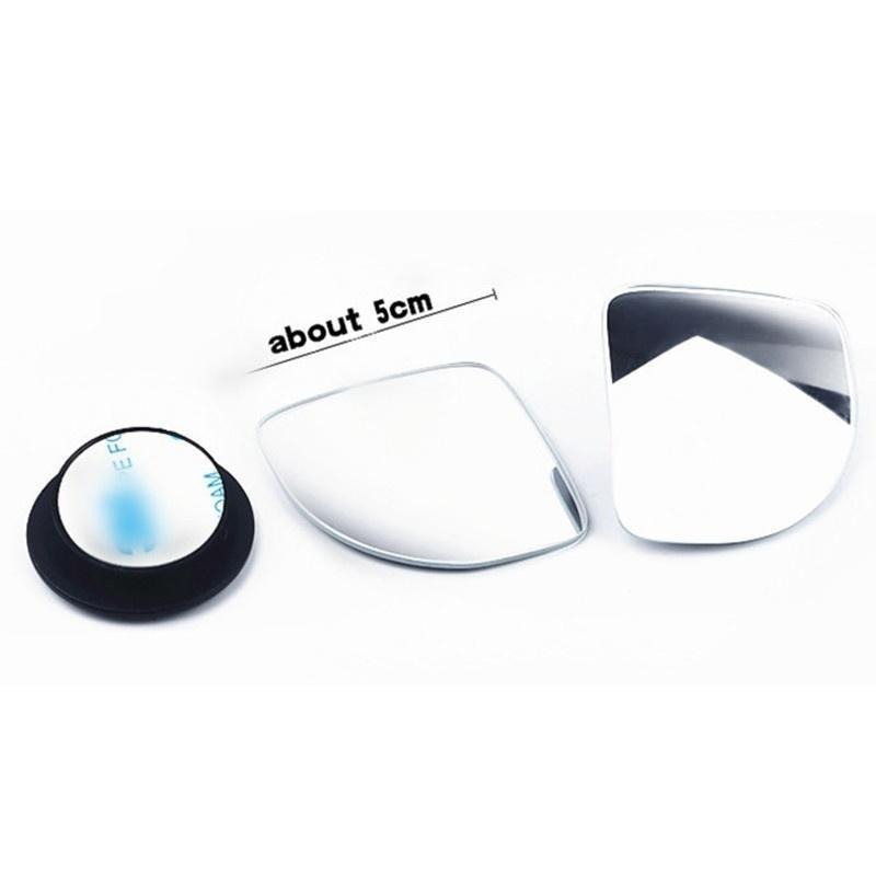 2pcs Adjustable HD Glass Blind Spot Mirrors for Parking Rear View Car Motorcycle