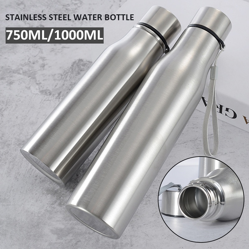 800ml/1500ml stainless steel vacuum flask large capacity outdoor sports water  bottle 24-hour insulation portable Thermos bottle - AliExpress