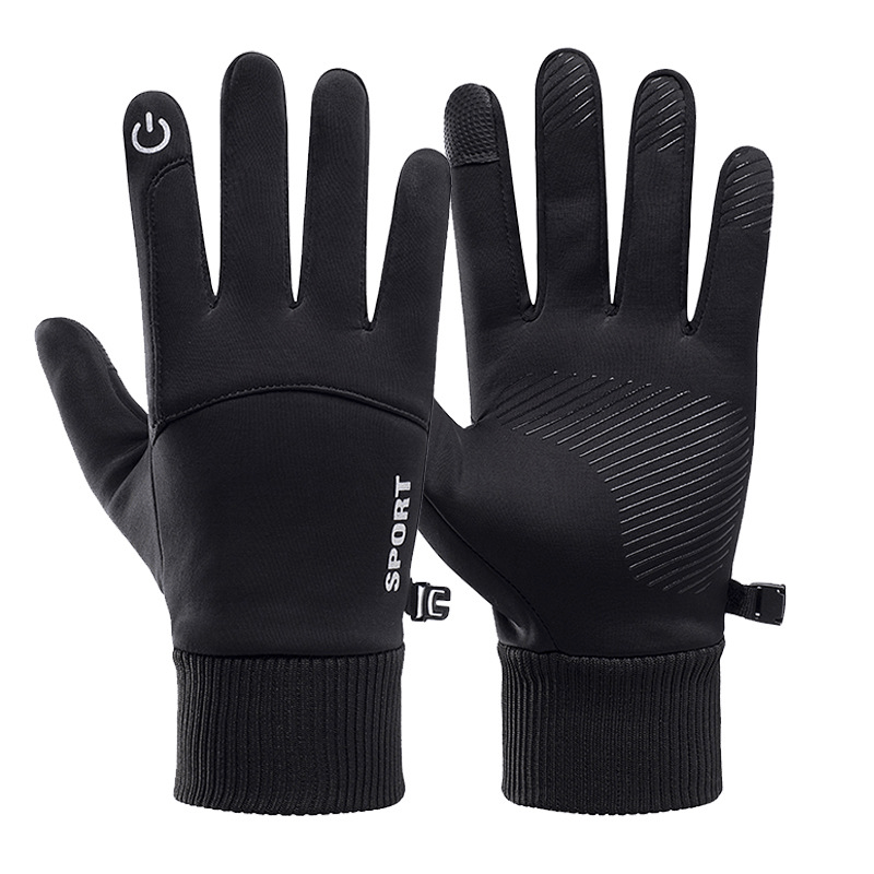 Jkapagzy Waterproof Slip Fishing Gloves Two-Finger Winter Full Gloves  Gloves Half-Finger Warm Screen Cycling Outdoor G9M9