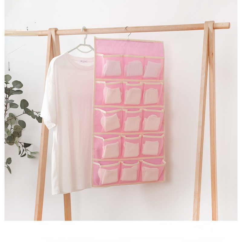 Double Sided Underwear Storage Bag Folding Hanging Bra Clother Organizer  Hanger{