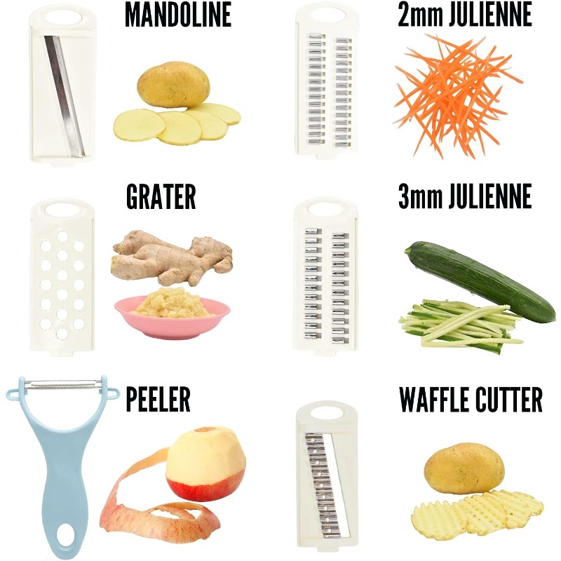 Mandoline Food Slicer For Kitchen Julienne Vegetables - Temu