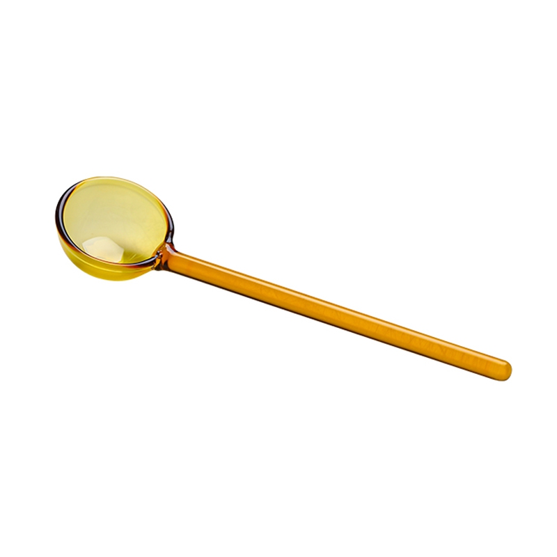 Glass High Borosilicate Transparent Coffee Spoon Long Handle Stir