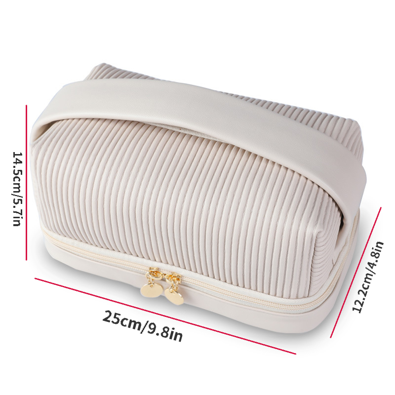 Makeup bag 3 best sale compartments