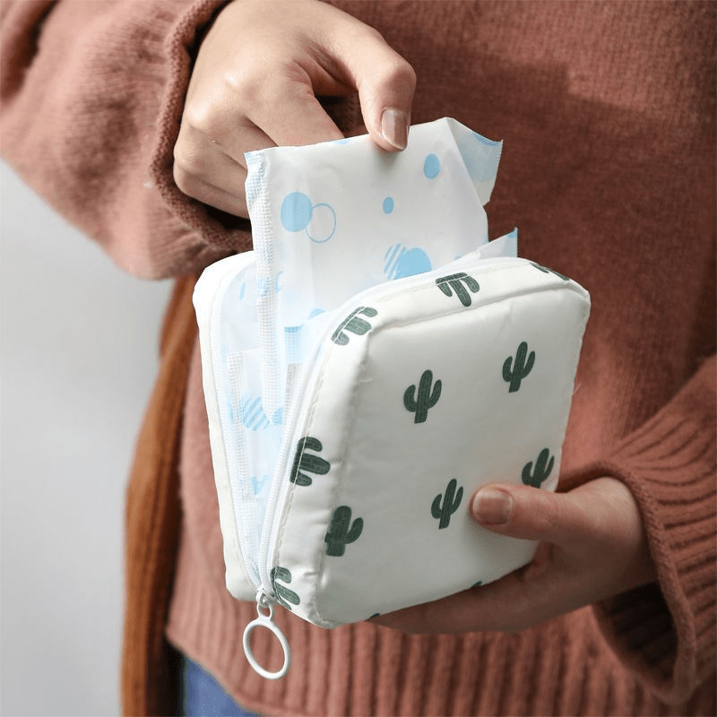 Stylish Travel Storage Bag for Toiletries, Sanitary Napkins & Makeup