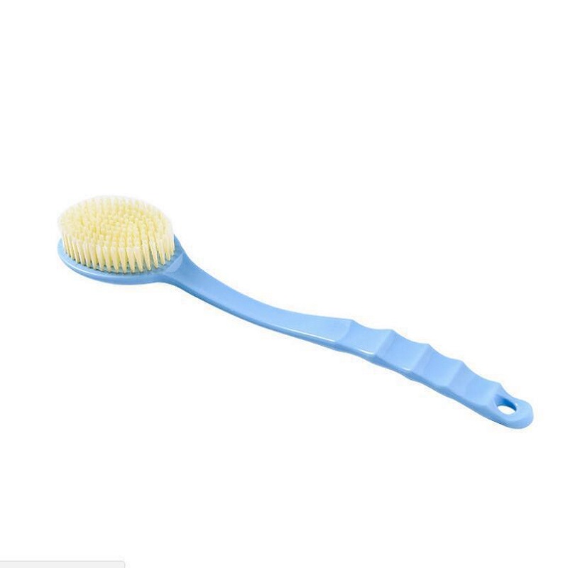 1pc Soft Body Scrubber Shower Exfoliating Scrubs Long Handle Bath Brush  Exfoliator Skin Massager Cleaning Brush Bathroom Accessories