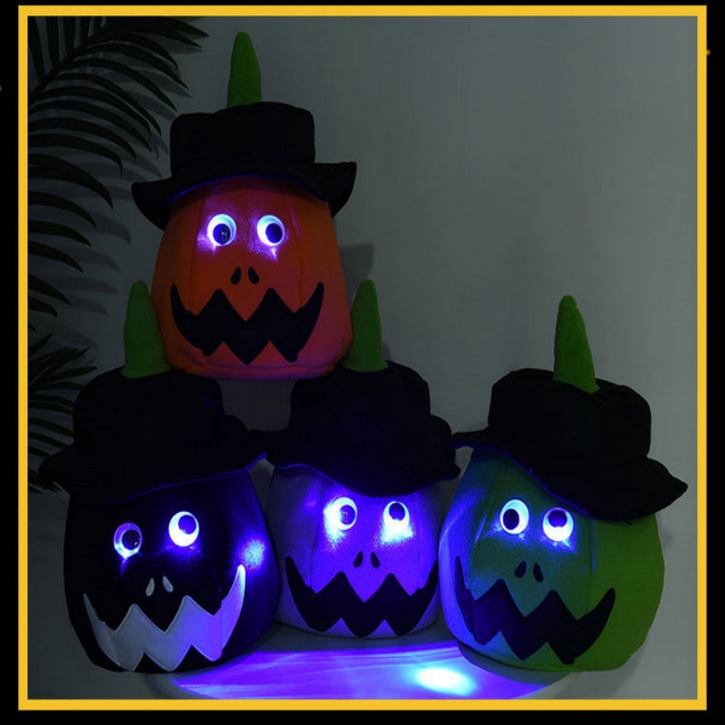 Light Up Pumpkin Candy Bag