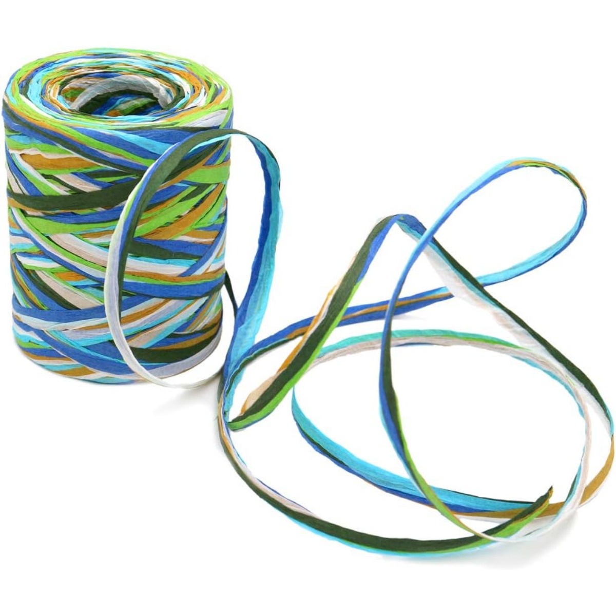 Colored Paper Raffia Ribbon, Recyclable Twine for Gift Wrapping, Craft  Projects, 80m 