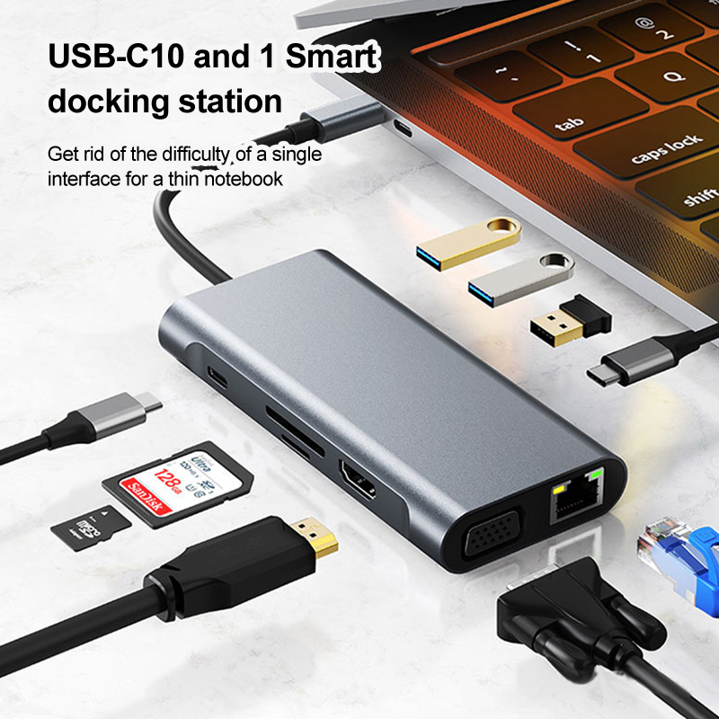 1 Extension Hub Usb c Interface Multifunction Adapter With - Temu