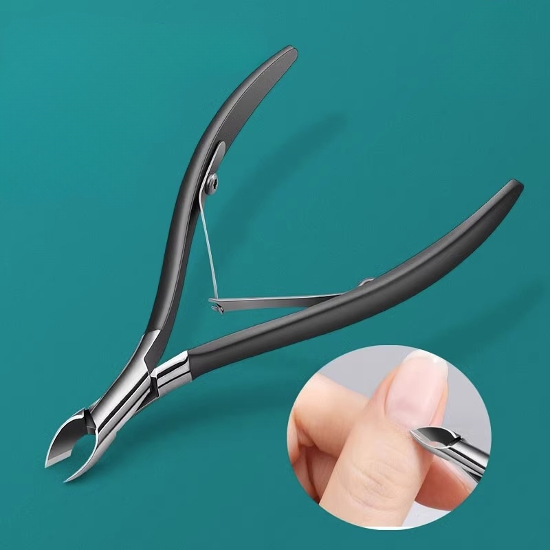 Stainless Steel Curved Tip Cuticle Scissors And Nail Clippers For Manicure  And Eyebrow Trimming - Dead Skin And Callus Remover