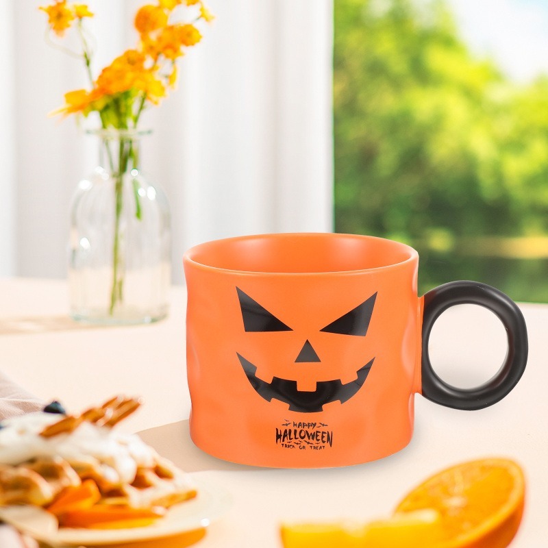 1pc, Halloween Ghost Coffee Mug, 400ml/13.5oz Ceramic Coffee Cups, Cute  Kawaii Water Cups, Summer Winter Drinkware, Birthday Gifts