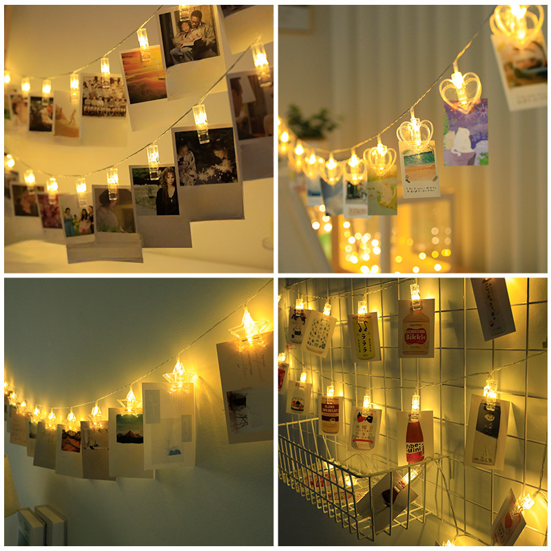 A String Of Led Photo Clips With String Lights Fairy Lights - Temu United  Arab Emirates