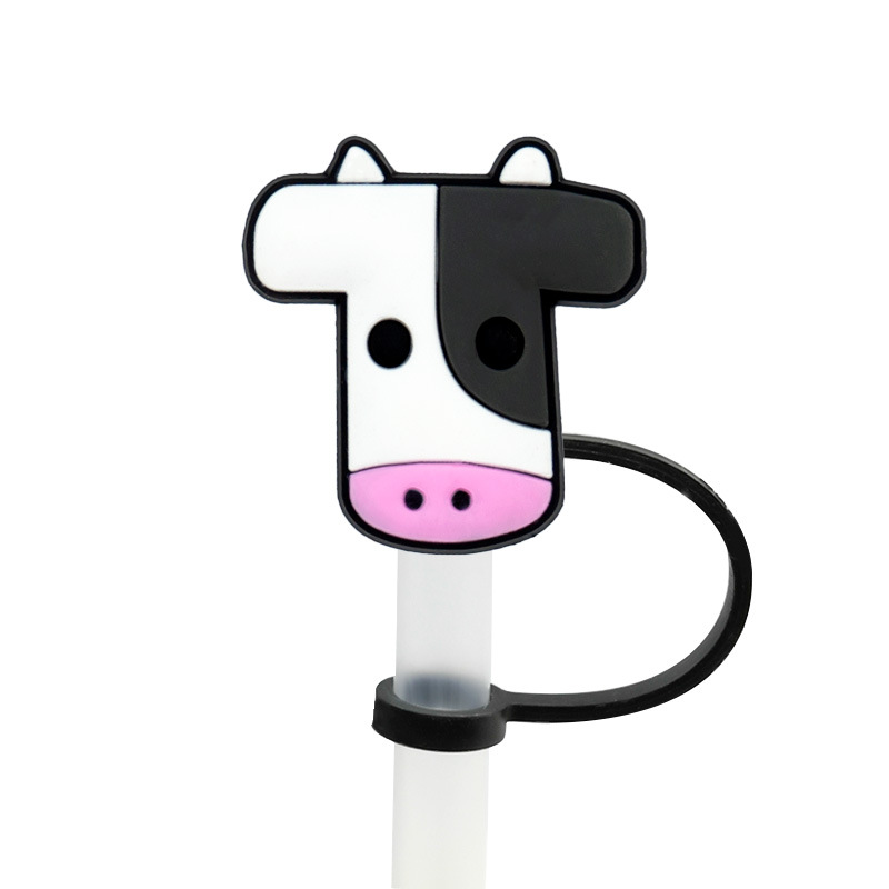 Animal Shaped Reusable Straw Cover Straw Covers Silicone - Temu